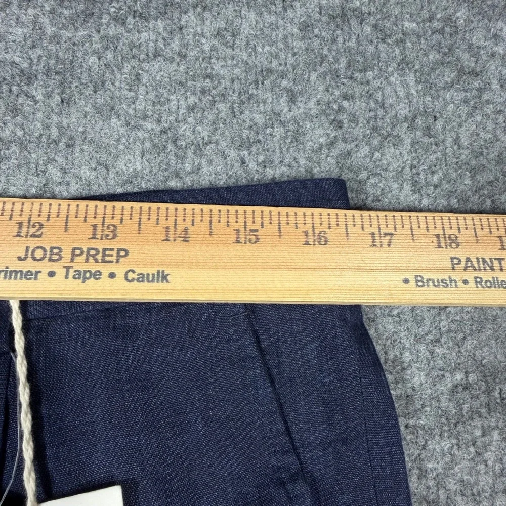Brunello Cucinelli Pleated Linen Trousers Mens 33/42IT Italy Blue 100% Linen NWT
